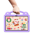 Gyermek tok Samsung Galaxy Tab A9+, Cute Patterns, állvánnyal, lila