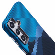Tok Samsung S25, Carbon Fiber MagSafe, kék / tengerészkék