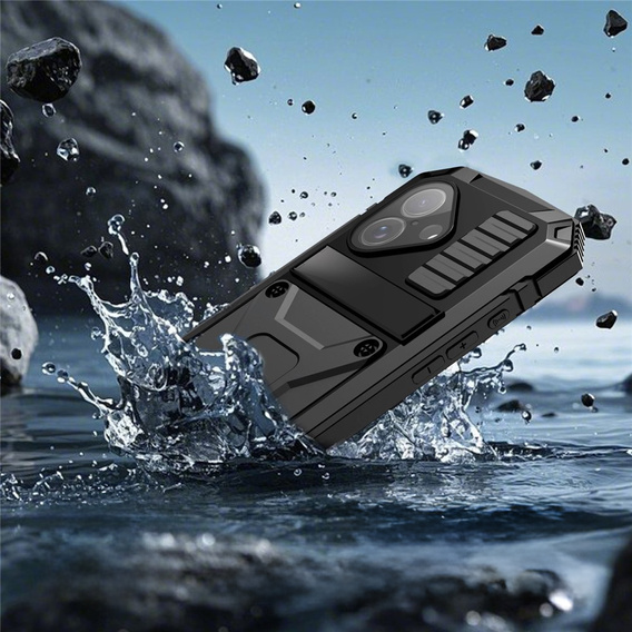 R-JUST tok állvánnyal és beépített üveggel iPhone 17-hez