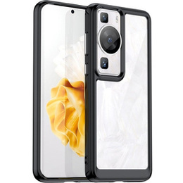 Telefontok a Huawei P60 / P60 Pro, Fusion Hybrid, átlátszó / fekete