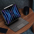 Tok + billentyűzet iPad Pro 12.9" 2022/2021/2020 (6/5/4 gen.), Dux Ducis Keyboard TouchPad, fekete