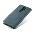 CASEME tok Xiaomi Redmi Note 8 Pro, Leather Wallet Case, türkiz