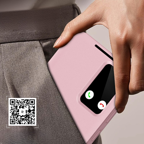 Flip tok Samsung Galaxy S25 Edge, Smart View Wallet, rózsaszín