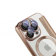 Pattintható tok a iPhone 16 Pro, RFID Wallet MagSafe CamShield, arany