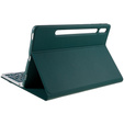 Tok + billentyűzet Samsung Galaxy Tab S7 T870/T875 / S8, Pen Slot, zöld