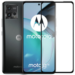 3D edzett üveg Motorola Moto G72 készülékhez, fekete
