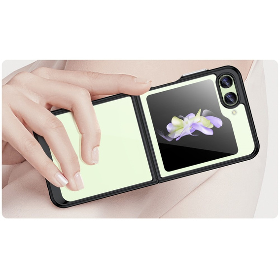 Telefontok a Samsung Galaxy Z Flip 5 5G, Fusion Hybrid, átlátszó / fekete