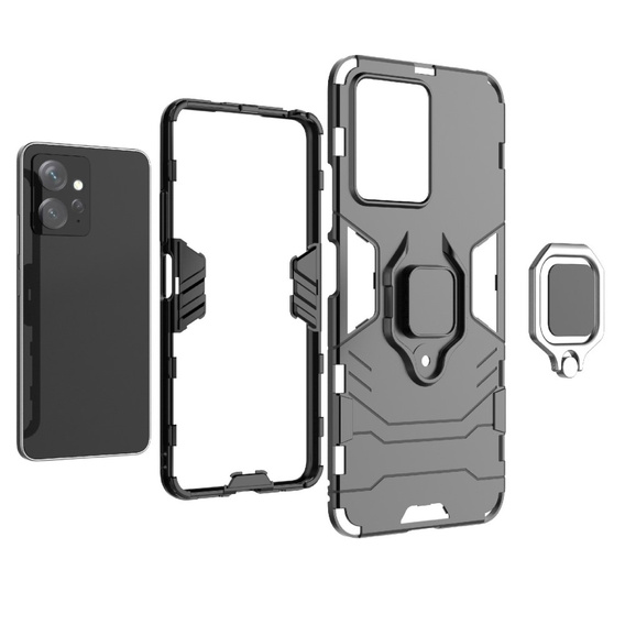 Telefontok a Xiaomi Redmi Note 12 4G, Kickstand Ring, fekete
