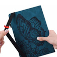 Telefontok a Lenovo Tab M9, Wallet Pen Slot, butterflies, barna