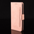 Pattintható tok a Infinix Hot 50 4G, Card Slot, rózsaszín