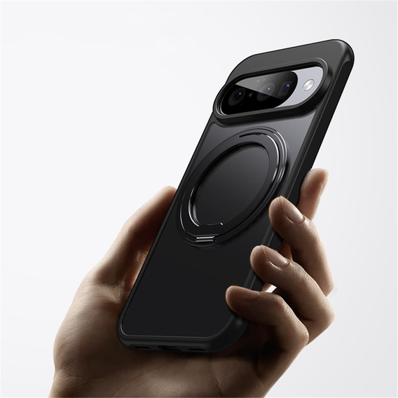 Tok Google Pixel 10 / 10 Pro , MagSafe tokhoz, állvánnyal, fekete