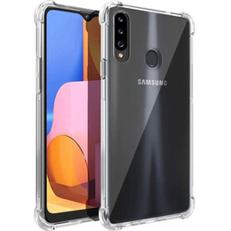Telefontok a Samsung Galaxy A20S, Dropproof, átlátszó