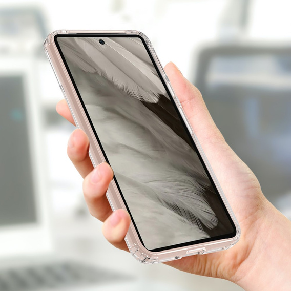 Tok a Google Pixel 8 készülékhez, Fusion hibrid tok, MagSafe-hoz, átlátszó