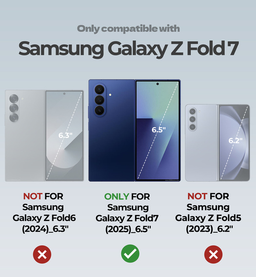 Dexnor mágneses páncélozott tok kettős állvánnyal Samsung Galaxy Z Fold7 készülékekhez