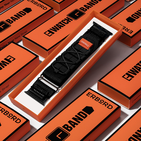 ERBORD Runner Nylon szíj az Apple Watch 1/2/3/4/4/5/6/7/8/9/SE/ULTRA/ULTRA 2 42/44/45/49MM órához