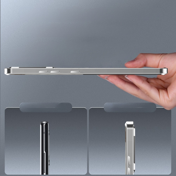 Kameravédő tok Samsung Galaxy Note 10+ Plus, CamShield MagSafe, átlátszó / ezüst