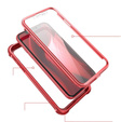 Telefontok a iPhone 11, Dexnor Full Body Rugged, átlátszó / piros