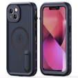 Vízálló tok iPhone 13, Redpepper, MagSafe-hoz, fekete