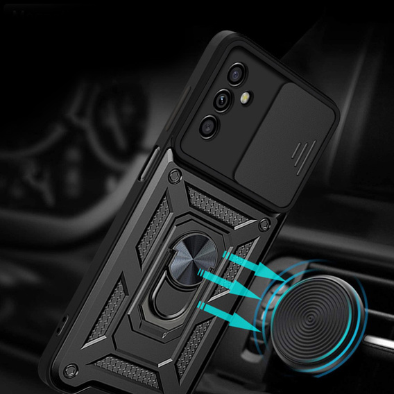 Telefontok a Samsung Galaxy A04S / A13 5G, CamShield Slide, fekete