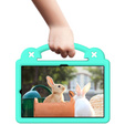Gyermek tok Samsung Galaxy Tab S6 Lite 10.4 2020/2022 / Tab A7 2020 T500 / T505 / Tab S6 T860/T865, Cute Patterns, állvánnyal, zöld