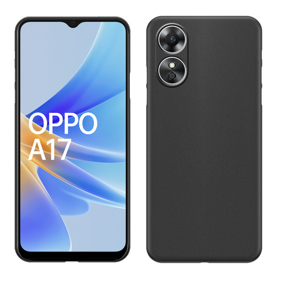 Vékony tok a Oppo A17, Slim, fekete
