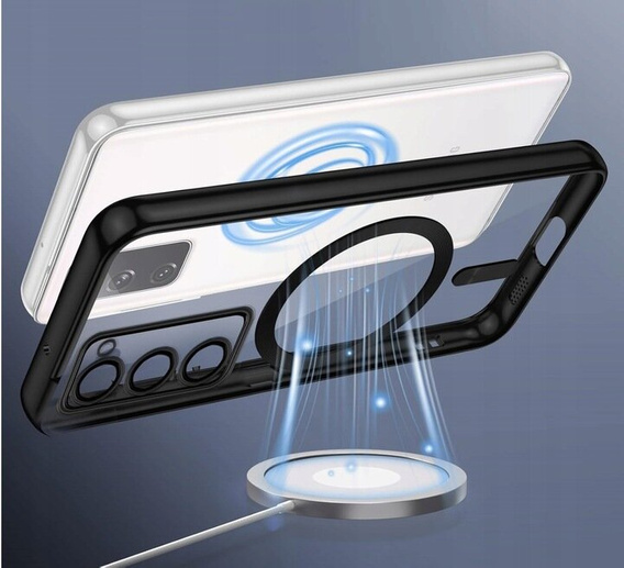 Tok Samsung Galaxy S20 FE-hoz, Electro MagSafe, fekete + üveg a képernyőhöz