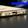 Magnetic Dual Glass MagSafe tok iPhone 15 Pro Max, arany