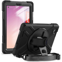 Gyerek tok Lenovo Tab M8 Gen 4 TB-300FU, páncélozott, pánttal, fekete