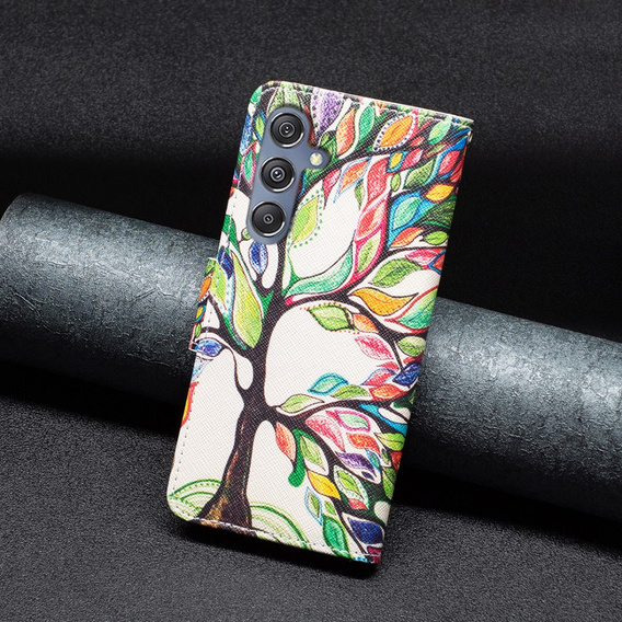 Pattintható tok a Samsung Galaxy M34, Wallet, tree of life, fehér