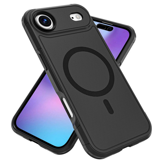 MagForce tok iPhone Air készülékhez, MagSafe-hoz, páncélozott, fekete