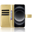 Pattintható tok a Xiaomi 14 Ultra, Crazy Horse Wallet, arany
