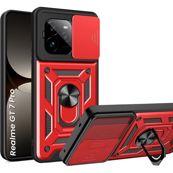 Telefontok a Realme GT 7 Pro, CamShield Slide, piros