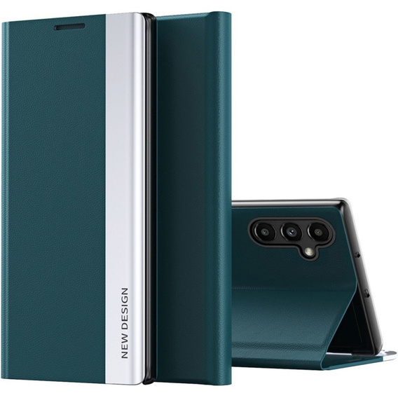 Pattintható tok a Samsung Galaxy A14 4G/5G, Side Magnetic, zöld