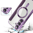 Pattintható tok a Samsung Galaxy A56, RFID Wallet MagSafe CamShield, lila