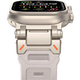 ERBORD ProTech szíj Apple Watch 1/2/3/4/4/5/6/7/8/9/SE/Ultra/Ultra 2 42/44/45/49MM, fehér öv