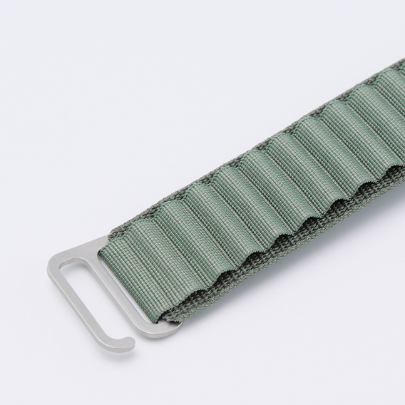 Nylon szíj Apple Watch 1/2/3/4/4/5/6/7/8/SE/ULTRA 42/44/45/45/49mm, zöld