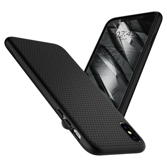 Spigen Liquid Air matt fekete tok Apple iPhone X / Xs készülékekhez