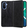 Pattintható tok Huawei Nova Y70 4G, Split Leather, fekete