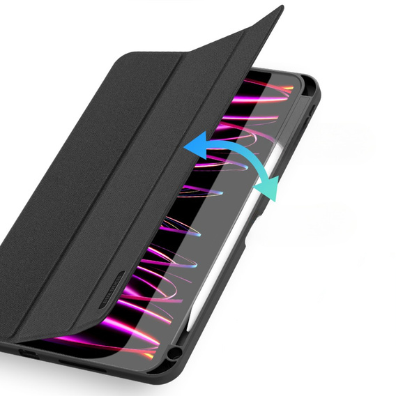 Tok iPad Pro 11" 2024-hoz, Dux Ducis Domo, fekete
