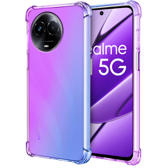 Tok Realme 11 5G, Gradient Dropproof, Lila / kék