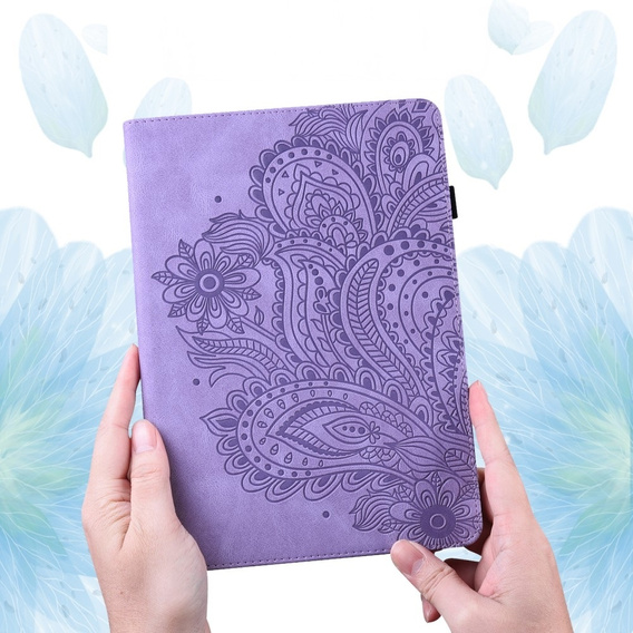 Pattintható tok Xiaomi Redmi Pad SE 11", flower, lila