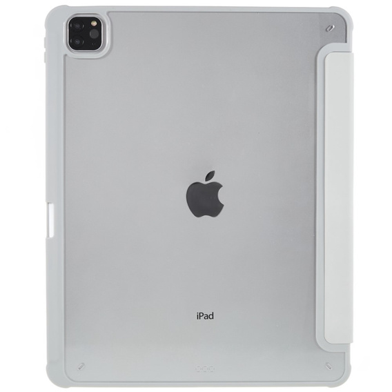 Tok iPad Pro 12.9" 2022/2021/2020 (6/5/4 gen.), Smartcase Hybrid, tolltartó résszel, szürke