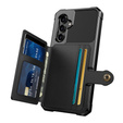 Tok Samsung Galaxy A54 5G, Card Holder Kickstand, fekete