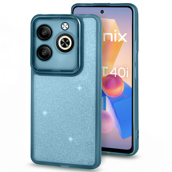 Telefontok a Infinix Hot 40i, Glittery Powder, kék