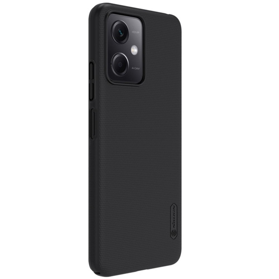 NILLKIN tok Xiaomi Redmi Note 12 5G / POCO X5 5G, Super Frosted Shield Case, fekete