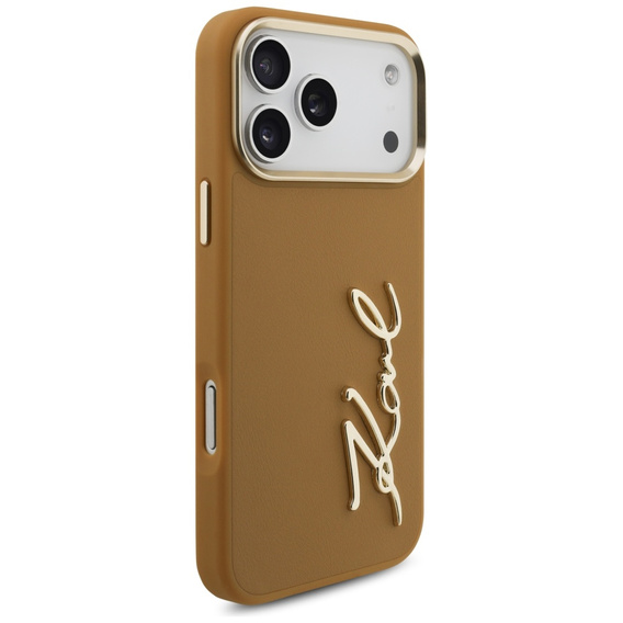 Karl Lagerfeld Karl Script Logo tok – fémgombokkal iPhone 17 Pro Max készülékhez
