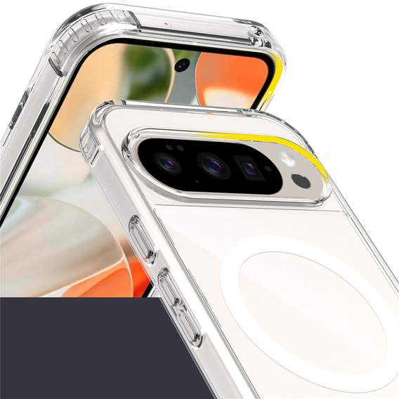 Tok a Google Pixel 9 Pro XL, Fusion Hybrid, MagSafe-hoz, átlátszó