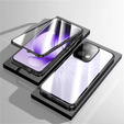 Tok Oppo Reno 13, Magnetic Dual Glass, fekete