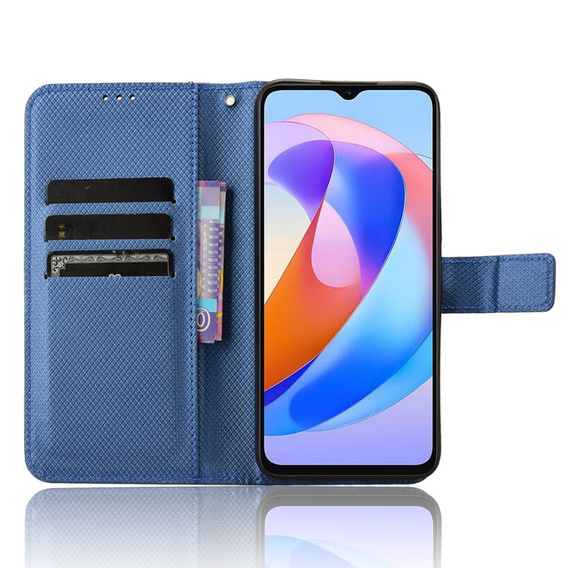 Pattintható tok a Honor Magic 6 Lite 5G, Wallet Smart Magnet, kék