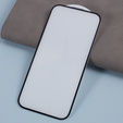 3D edzett üveg iPhone 15 Pro Max készülékhez, hangszórófedéllel, fekete